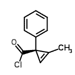 CAS#: 82555-74-6, (1R)-2-Methyl-1-phenyl-2-cyclopropene-1-carbonyl chloride