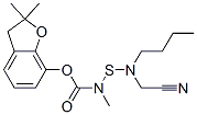 CAS#: 82560-32-5, (2,2-Dimethyl-3H-Benzofuran-7-Yl) N-(Butyl-(Cyanomethyl)Amino)Sulfanyl-N-Methyl-Carbamate