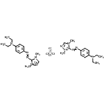 CAS#: 82608-79-5, Bis(5-{[4-(diethylamino)phenyl]diazenyl}-1,4-dimethyl-4,5-dihydro-1H-1,2,4-triazol-1-ium) tetrachlorozincate(2-)