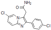 CAS 登录号：82626-73-1， 6-氯-2-(4-氯苯基)咪唑并[1,2-a]吡啶-3-乙酰胺