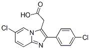 CAS 登录号：82626-74-2， 6-氯-2-(4-氯苯基)咪唑并[1,2-alpha]吡啶-3-乙酸