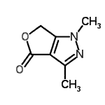 CAS#: 82670-90-4, 1,3-Dimethyl-1,6-dihydro-4H-furo[3,4-c]pyrazol-4-one
