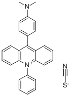CAS 登录号：82679-88-7， 9-(4-(二甲基氨基)苯基)-10-苯基-吖啶鎓硫氰酸盐