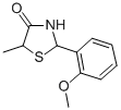 CAS#: 82697-74-3, 2-(2-Methoxyphenyl)-5-Methyl-4-Thiazolidinone