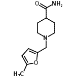 CAS#: 827329-88-4, 1-[(5-Methyl-2-furyl)methyl]-4-piperidinecarboxamide