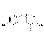 CAS#: 827345-02-8, N-Methoxy-N-methyl-4-(4-methylphenyl)butanamide