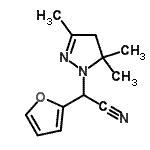 CAS#: 827584-22-5, 2-Furyl(3,5,5-trimethyl-4,5-dihydro-1H-pyrazol-1-yl)acetonitrile