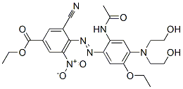 CAS#: 82760-40-5, Ethyl 4-[[2-(Acetylamino)-4-[Bis(2-Hydroxyethyl)Amino]-5-Ethoxyphenyl]Azo]-3-Cyano-5-Nitrobenzoate