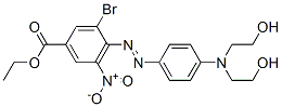 CAS 登录号：82760-41-6， 4-[[4-[二(2-羟基乙基)氨基]苯基]偶氮]-3-溴-5-硝基苯甲酸乙酯