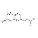 CAS 登录号：827600-38-4， 3-(3-乙酰氨基-4-甲基苯基)丙酸