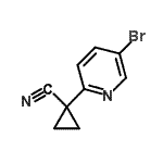 CAS 登录号：827628-15-9， 1-(5-溴-2-吡啶基)环丙烷甲腈