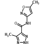 CAS#: 828297-94-5, 5-Methyl-N-(5-methyl-1,2-oxazol-3-yl)-2H-1,2,3-triazole-4-carboxamide