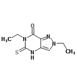 CAS#: 828299-89-4, 2,6-Diethyl-5-thioxo-2,4,5,6-tetrahydro-7H-pyrazolo[4,3-d]pyrimidin-7-one