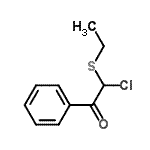 CAS#: 82834-04-6, 2-Chloro-2-(ethylsulfanyl)-1-phenylethanone