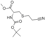 CAS 登录号：82835-13-0， (R)-2-叔丁氧羰基氨基-3-(2-氰基-乙基巯基)-丙酸甲酯