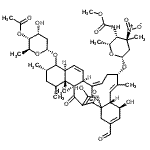 CAS#: 82925-71-1, (5S,6R,7E,9S,11Z,13S,16S,18S,20S,21R,22S)-3-Formyl-5,25-dihydroxy-8,12,18,20,22-pentamethyl-23,27-dioxo-9-({2,3,4,6-tetradeoxy-4-[(methoxycarbonyl)amino]-3-methyl-3-nitro-beta-D-xylo-hexopyranosyl}oxy )-26-oxapentacyclo[22.2.1.0<sup>1,6</sup>.0<sup>13,22</sup>.0<sup>16,21</sup>]heptacosa-3,7,11,14,24-pentaen-17-yl 4-O-acetyl-2,6-dideoxy-alpha-L-ribo-hexopyranoside