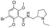 CAS#: 82935-27-1, 3-Bromo-5-Chloro-N-[(1-Ethylpyrrolidin-2-Yl)Methyl]-2,6-Dimethoxybenzamide