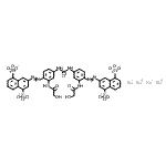CAS#: 83006-46-6, Tetrasodium 3,3'-(carbonylbis{imino[2-(glycoloylamino)-4,1-phenylene]-2,1-diazenediyl})di(1,5-naphthalenedisulfonate)