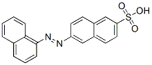 CAS 登录号：83006-50-2， 6-[2-(1-萘基)偶氮]-2-萘磺酸
