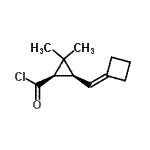CAS#: 83148-93-0, (1R,3S)-3-(Cyclobutylidenemethyl)-2,2-dimethylcyclopropanecarbonyl chloride