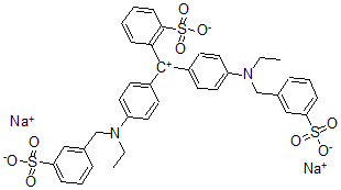 CAS#: 83155-13-9, Disodium 2-[[4-[Ethyl-[(3-Sulfonatophenyl)Methyl]Amino]Phenyl]-[4-[Ethyl-[(3-Sulfonatophenyl)Methyl]Azaniumylidene]-1-Cyclohexa-2,5-Dienylidene]Methyl]Benzenesulfonate