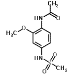 CAS#: 83209-82-9, N-{2-Methoxy-4-[(methylsulfonyl)amino]phenyl}acetamide