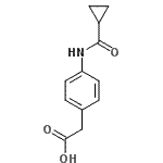 CAS 登录号：832681-49-9， {4-[(环丙基羰基)氨基]苯基}乙酸