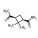 CAS#: 83324-75-8, (1R,3S)-3-Acetyl-2,2-dimethylcyclobutanecarboxamide