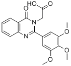 CAS 登录号：83408-90-6， 4-氧代-2-(3,4,5-三甲氧基苯基)-3(4H)-喹唑啉乙酸