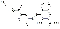CAS 登录号：83488-01-1， 4-[[5-[(2-氯乙氧基)羰基]邻甲苯基]偶氮]-3-羟基-2-萘甲酸