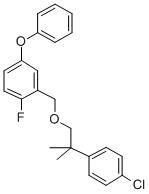 CAS#: 83493-16-7, 3-Phenoxy-6-Fluorobenzyl 2-(4-Chlorophenyl)-2-Methylpropyl Ether
