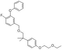 CAS#: 83493-23-6, 4-[[2-[4-(2-Ethoxyethoxy)Phenyl]-2-Methyl-Propoxy]Methyl]-1-Fluoro-2-Phenoxy-Benzene