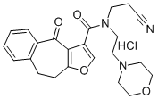 CAS#: 83494-79-5, 9,10-Dihydro-N-(2-Cyanoethyl)-N-(2-(4-Morpholinyl)Ethyl)-4-Oxo-4H-Benzo(4,5)Cyclohepta[1,2-b]Furan-3-Carboxamide Monohydrochloride