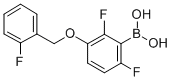 CAS 登录号：836615-83-9， B-[2,6-二氟-3-[(2-氟苯基)甲氧基]苯基]-硼酸