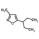 CAS#: 83666-03-9, 3-Methyl-5-(3-pentanyl)-1,2-oxazole