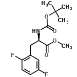 CAS#: 837430-11-2, Methyl 2,5-difluoro-N-{[(2-methyl-2-propanyl)oxy]carbonyl}-D-phenylalaninate