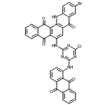 CAS#: 83757-53-3, 10-Bromo-6-({4-chloro-6-[(9,10-dioxo-9,10-dihydro-1-anthracenyl)amino]-1,3,5-triazin-2-yl}amino)naphtho[2,3-c]acridine-5,8,14(13H)-trione