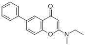 CAS 登录号：83766-99-8， 2-(乙基甲基氨基)-6-苯基-4H-1-苯并吡喃-4-酮