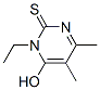 CAS 登录号：83783-60-2， 1-乙基-6-羟基-4,5-二甲基-1H-嘧啶-2-硫酮