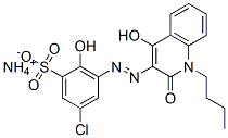 CAS#: 83784-10-5, Ammonium 3-[(1-Butyl-1,2-Dihydro-4-Hydroxy-2-Oxo-3-Quinolyl)Azo]-5-Chloro-2-Hydroxybenzenesulphonate