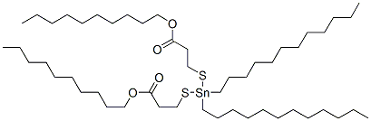 CAS#: 83833-27-6, 5,5-Didodecyl-9-Oxo-10-Oxa-4,6-Dithia-5-Stannaeicosanoic Acid Decyl Ester