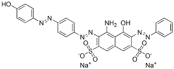 CAS#: 83846-56-4, Disodium 4-Amino-5-Hydroxy-3-[[4-[(4-Hydroxyphenyl)Azo]Phenyl]Azo]-6-(Phenylazo)Naphthalene-2,7-Disulphonate