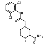 CAS 登录号：83863-78-9， 4-{2-[(2,6-二氯苯基)氨基]-2-氧代乙基}-2-哌嗪甲酰胺