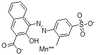 CAS 登录号：83864-26-0， 3-羟基-4-((2-甲基-4-磺基苯基)偶氮)-2-萘甲酸,锰(2+)盐