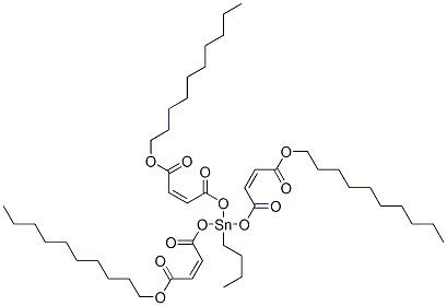 CAS 登录号：83898-56-0， (Z,Z,Z)-6-丁基-6-[[4-(癸基氧基)-1,4-二氧代-2-丁烯基]氧基]-4,8,11-三氧代-5,7,12-三氧杂-6-锡杂二十二碳-2,9-二烯酸癸酯