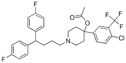 CAS#: 83918-76-7, 1-[4,4-Bis(4-Fluorophenyl)Butyl]-4-[4-Chloro-3-(Trifluoromethyl)Phenyl]Piperidin-4-Yl Acetate