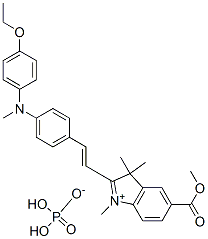CAS#: 83949-64-8, 2-[2-[4-[(4-Ethoxyphenyl)Methylamino]Phenyl]Vinyl]-5-(Methoxycarbonyl)-1,3,3-Trimethyl-3H-Indolium Dihydrogen Phosphate