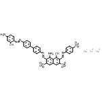 CAS 登录号：83968-66-5， 三钠4-氨基-3-({4'-[(4-氨基-2-羟基苯基)偶氮]-4-联苯基}偶氮)-5-羟基-6-[(4-磺酸苯基)偶氮]-2,7-萘二磺酸酯