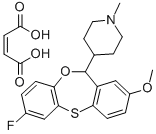 CAS#: 83975-62-6, 4-(7-Fluoro-2-Methoxy-11H-Dibenz(B,E)(1,4)Oxathiepin-11-Yl )-1-Methyl-Piperidine (Z)-2-Butenedioate (1:1)
