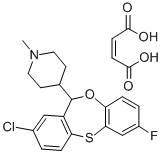 CAS 登录号：83986-24-7， 8-氯-2-氟-6-(1-甲基-4-哌啶基)-6H-二苯并(B,E)-1,4-氧杂硫杂卓马来酸氢盐